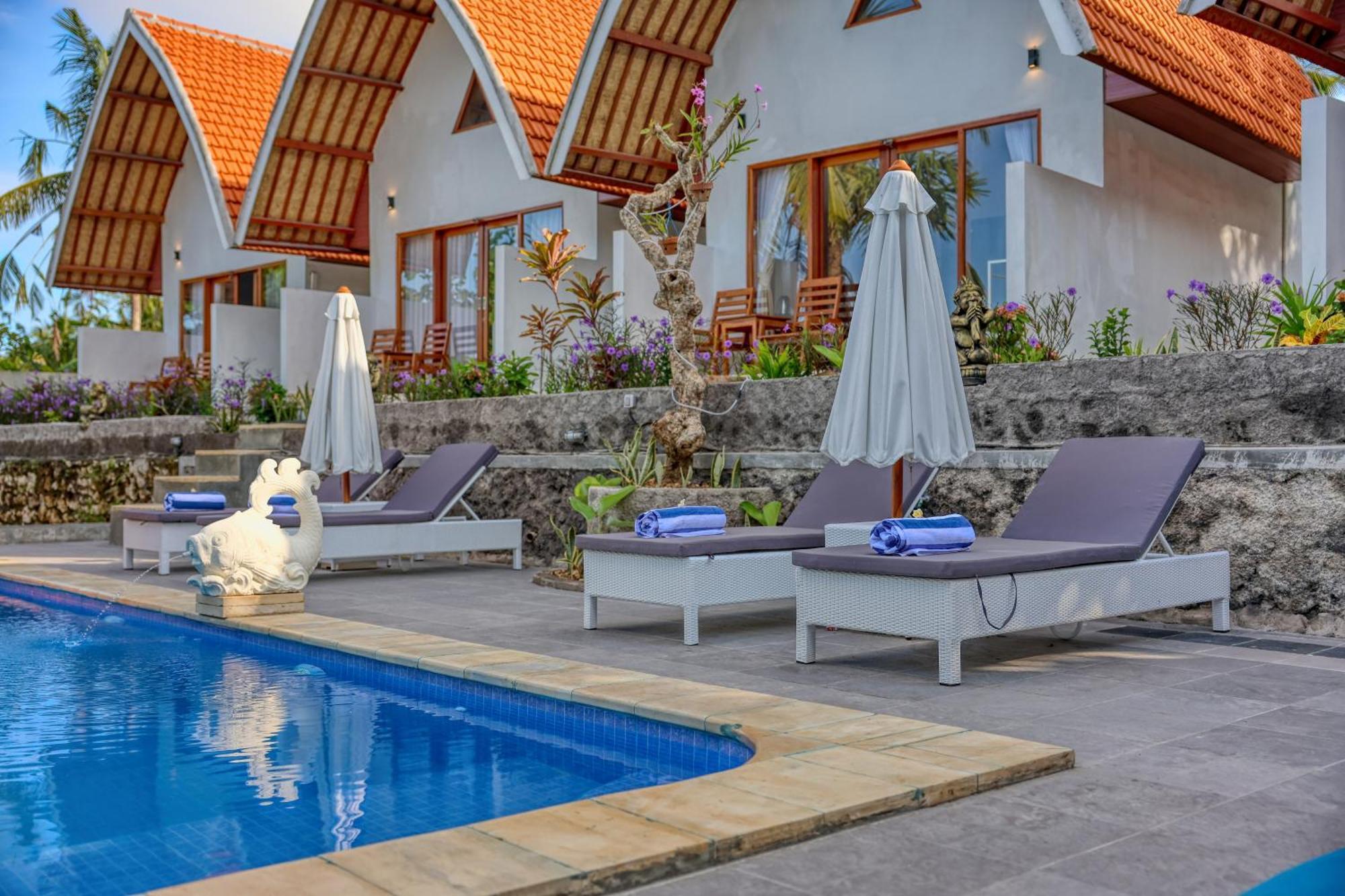 Kelingking Beach Villas Sompang Bagian luar foto